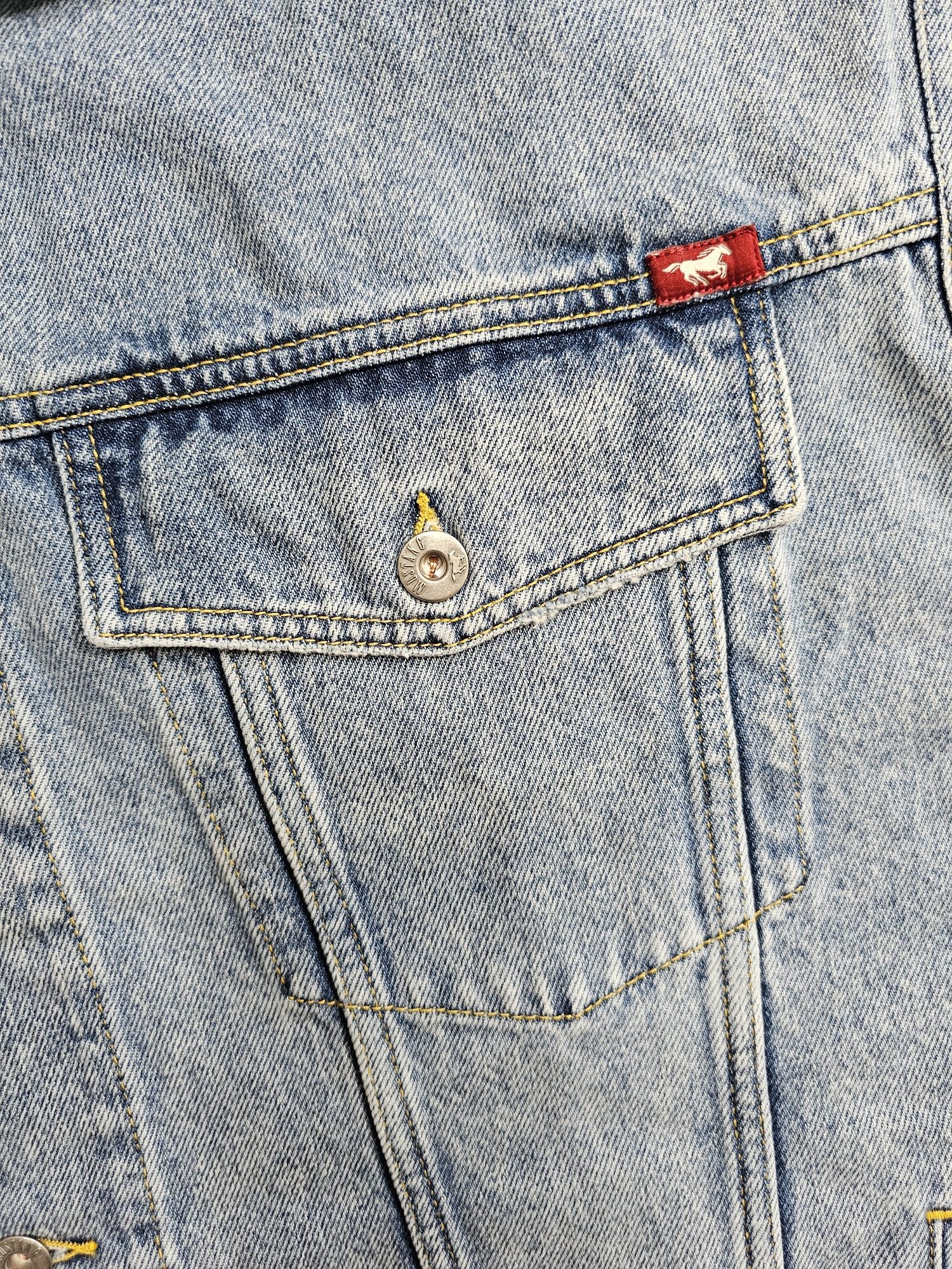 Jeansowa kamizelka bezrękawnik MUSTANG rozmiar 2XL XXL jak 3XL bawełna