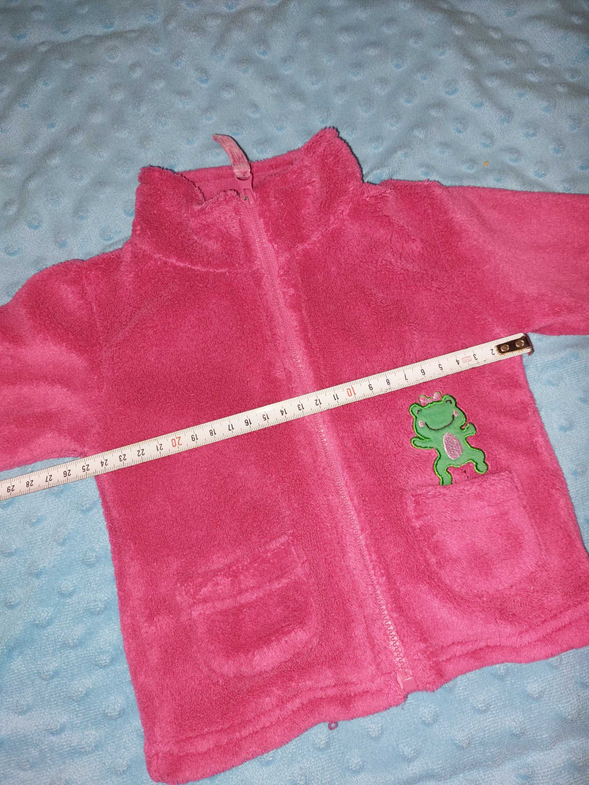 Sweterek dla dziewczynki Ciepły z 5 10 15 Różowy