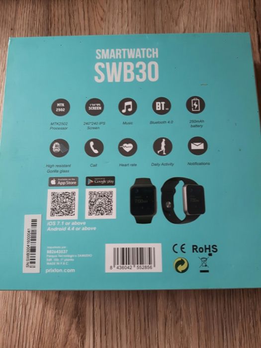 Smartwatch Prixton SWB30 jak nowy dwa paski dotykowy pomiar aktywności