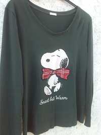 sweater peanuts snoopy verde tamanho l -portes gratis