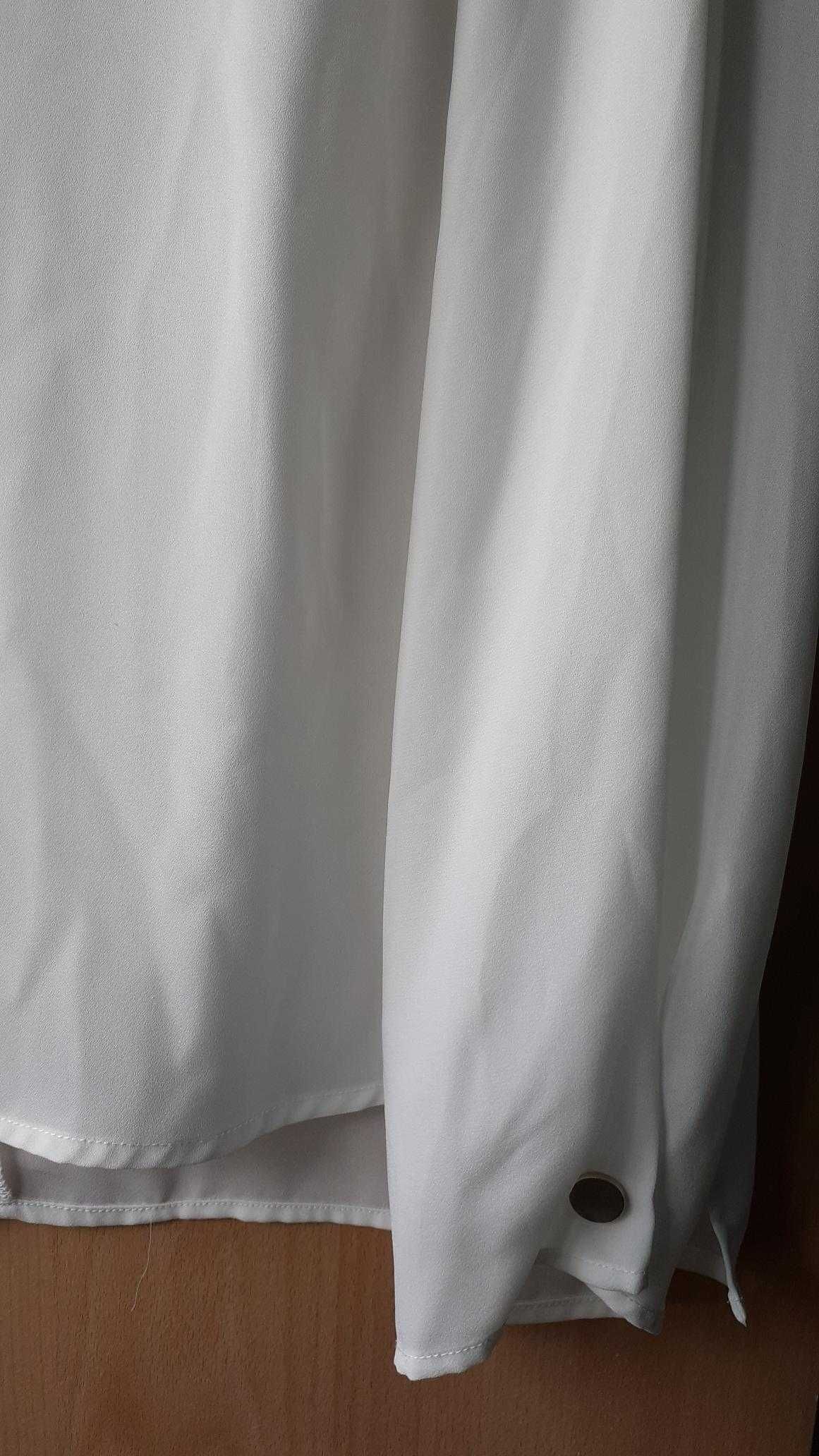 Blusa branca manga comprida M cortefiel
