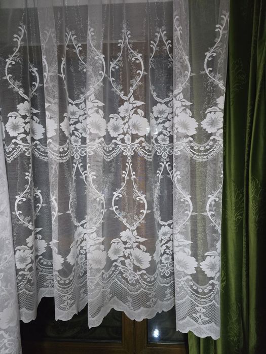 Firanki z metra ZAKARD biały,miniacy,grubszy wys 250 cm OKAZJA
