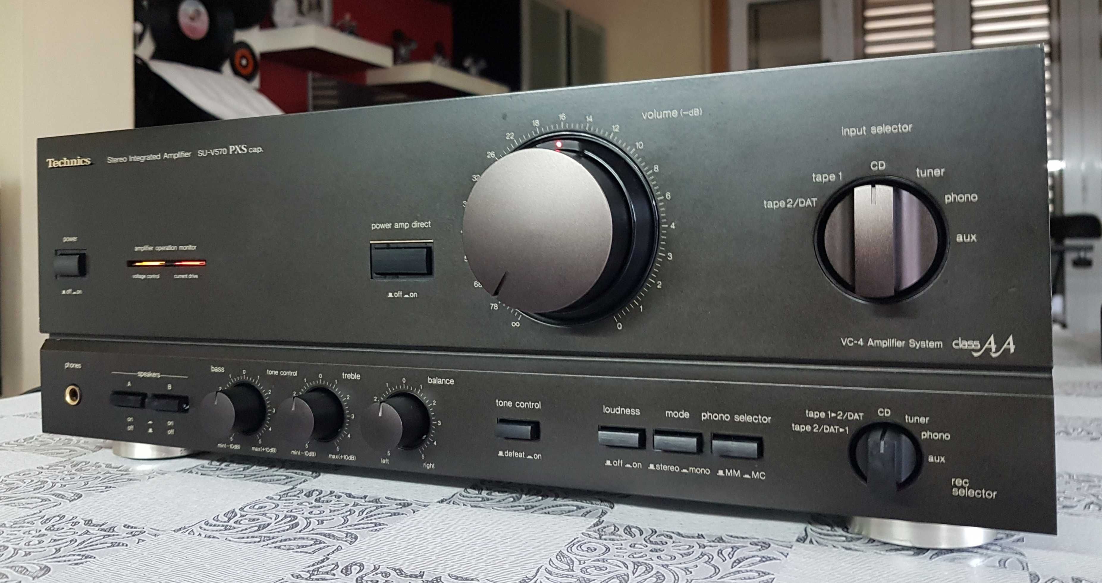 Amplificador Technics SU-V570 PXS Cap, Em Excelente Estado