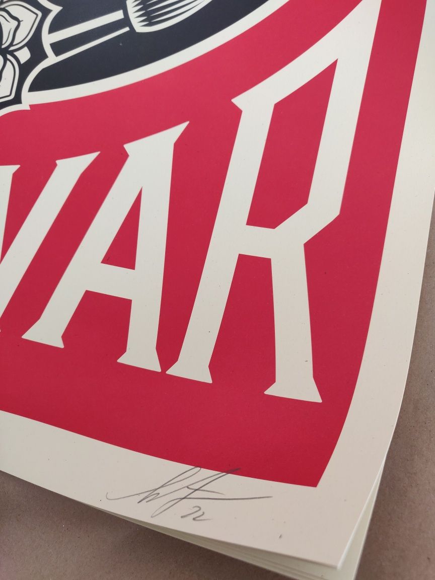 Obey Giant - Shepard Fairey | MAKE ART NOT WAR  | Litografia Assinada