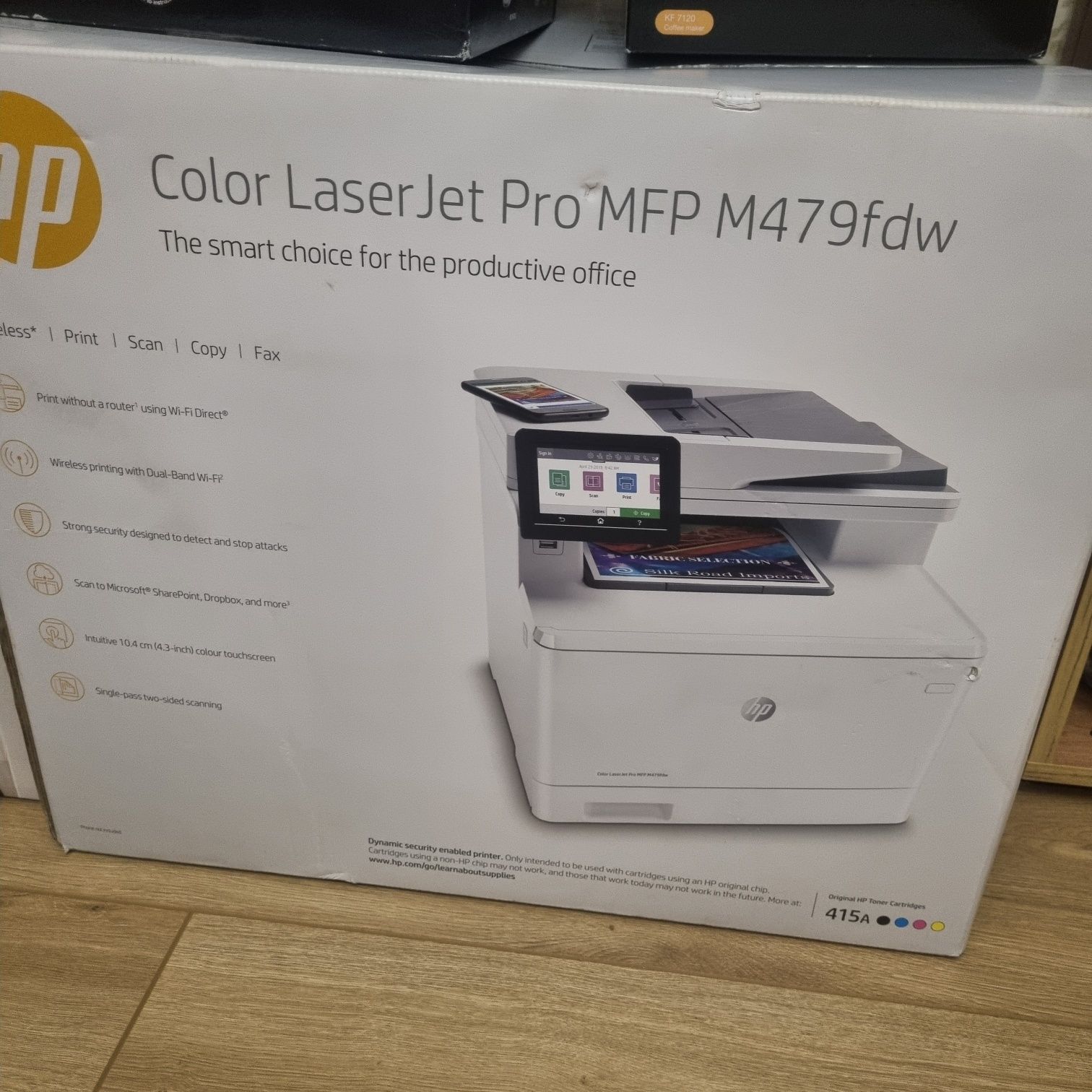 Принтер МВУ (БФП) кольоровий hp m479fdn color laserjet pro