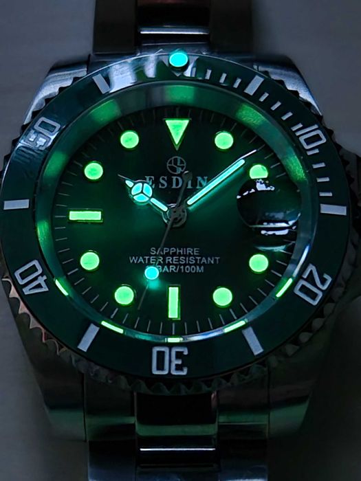 Zegarek nurkowy Esdin (Submariner homage, Miyota 2305)