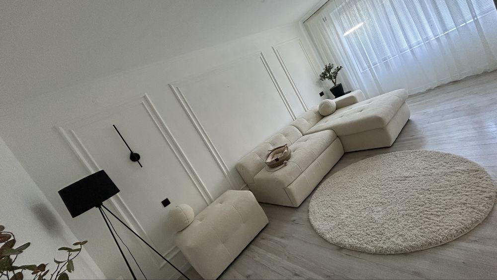 Круглий високоворсовий килим