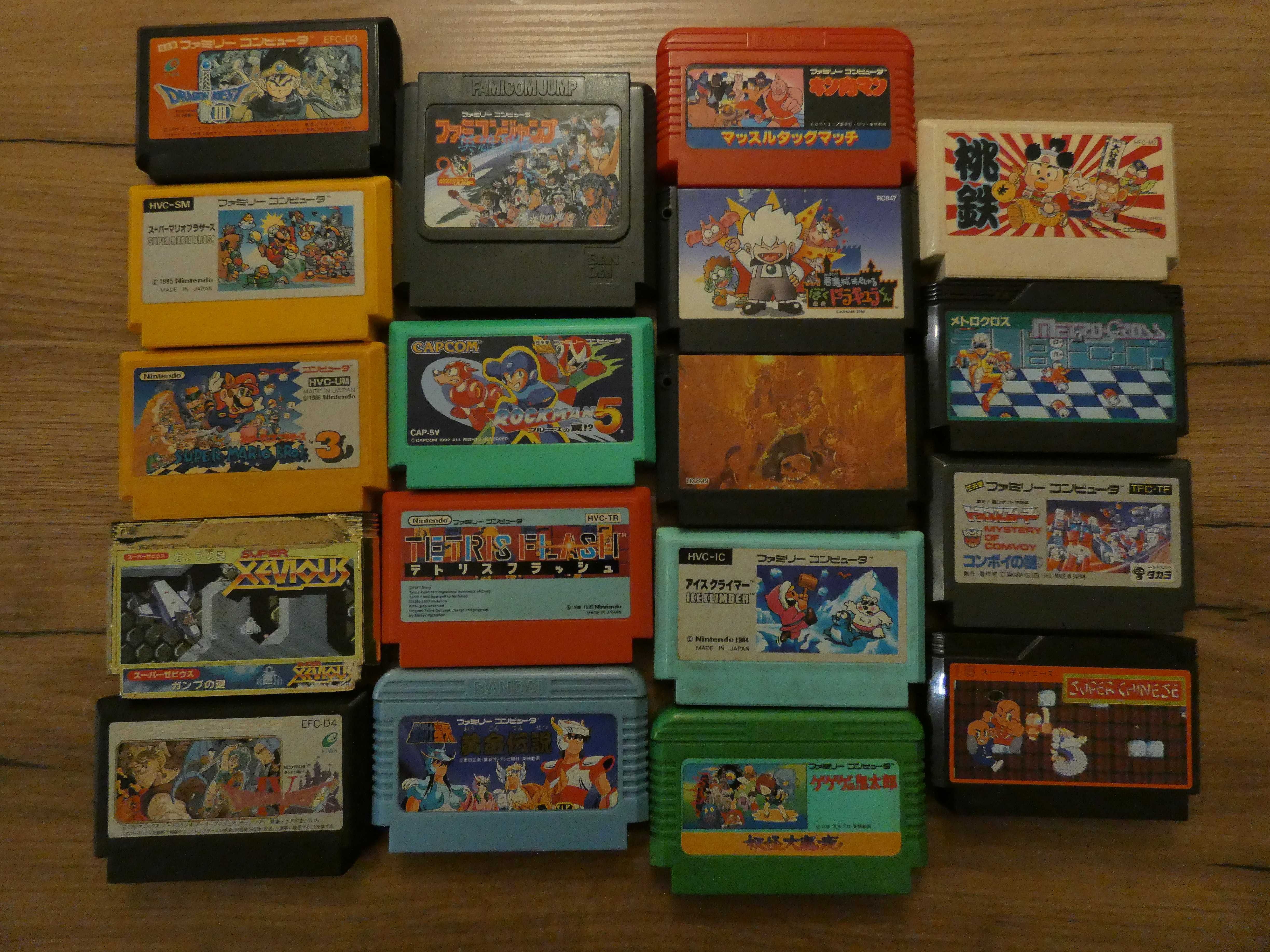 Gry Famicom/Pegasus kolekcja 18 gier - Mario, Rockman, Kid Dracula