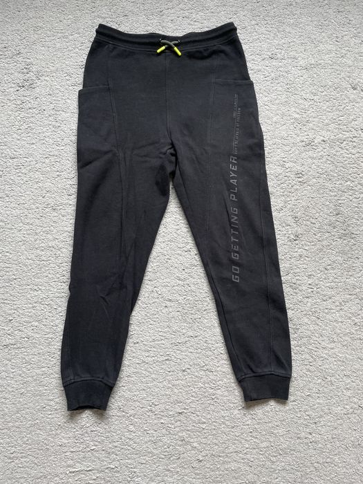 Zara spodnie dresowe czarne 164