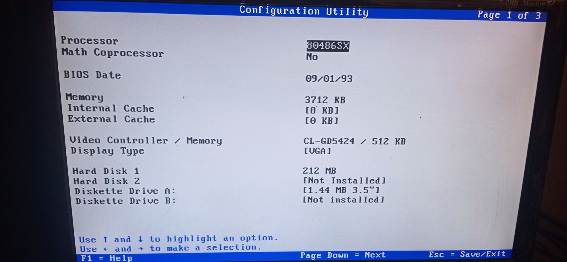 Retro PC IBM 486 Intel