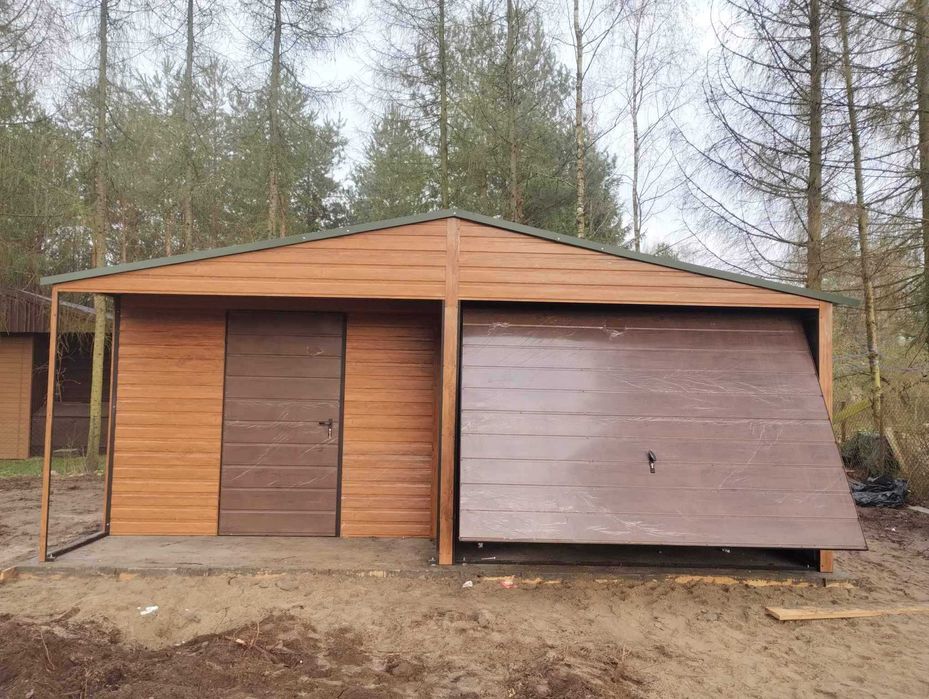 garaże blaszane, blaszaki,drewnopodobne, garaż 6x6,5×6,6x5, 4x6,profil