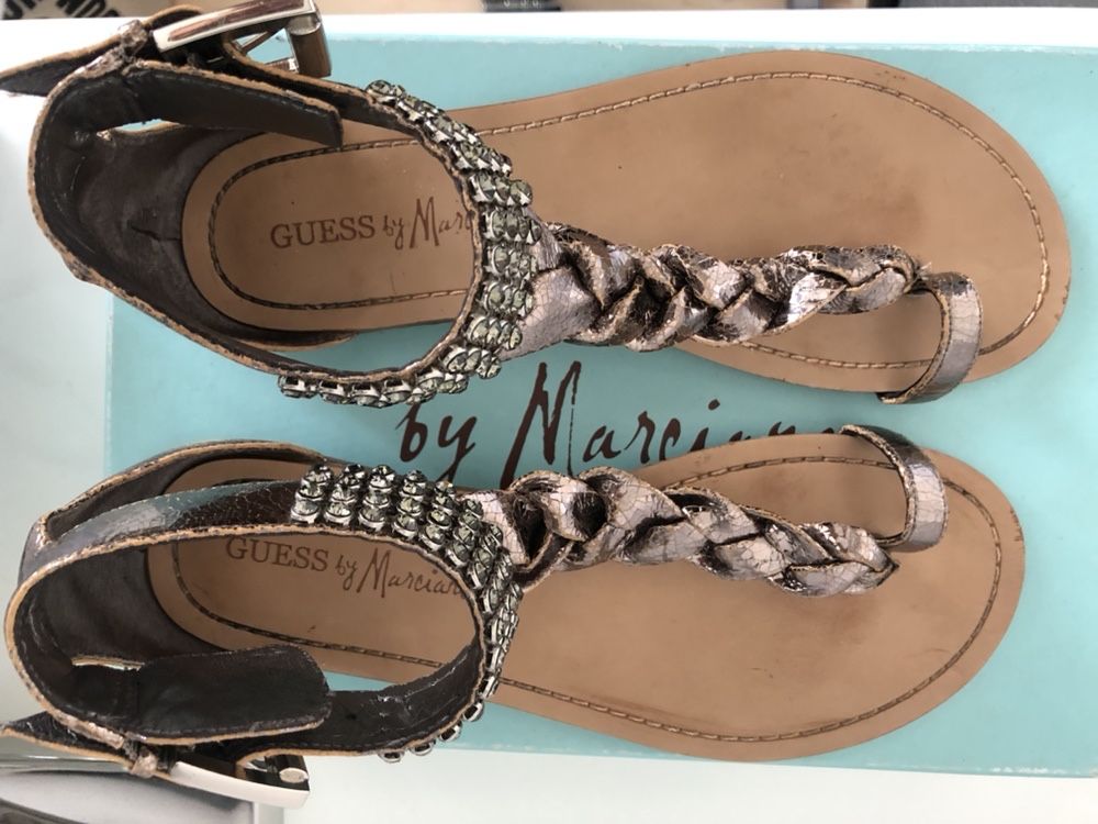 Guess USA sandalki damskie roz 37 zapinane  na kostce stan db+