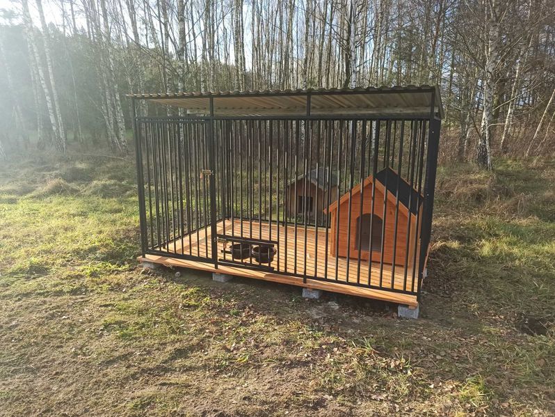 -KLATKA, ZAGRODA, DLA PIESKA *4mX3m*-montaż solidny +dowóz.