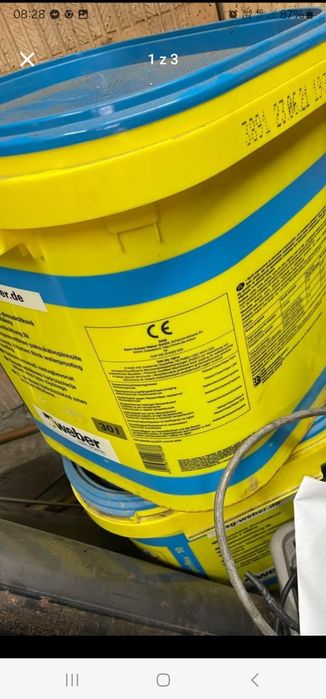 Masa bitumiczna dwuskladnikowa weber 2szt + podkład 1 szt