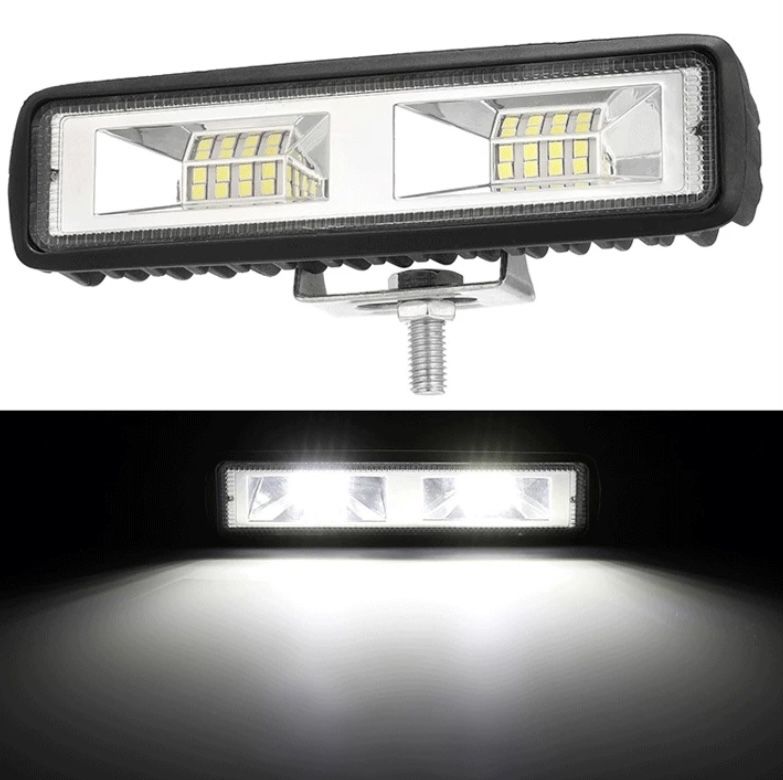 2 x 48W lampa robocza led światło białe rozproszone. 14,5cm 12-24V