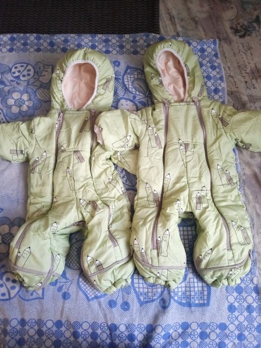Комбінезони, куртка, шапка з народження до 6 місяців весна-осінь