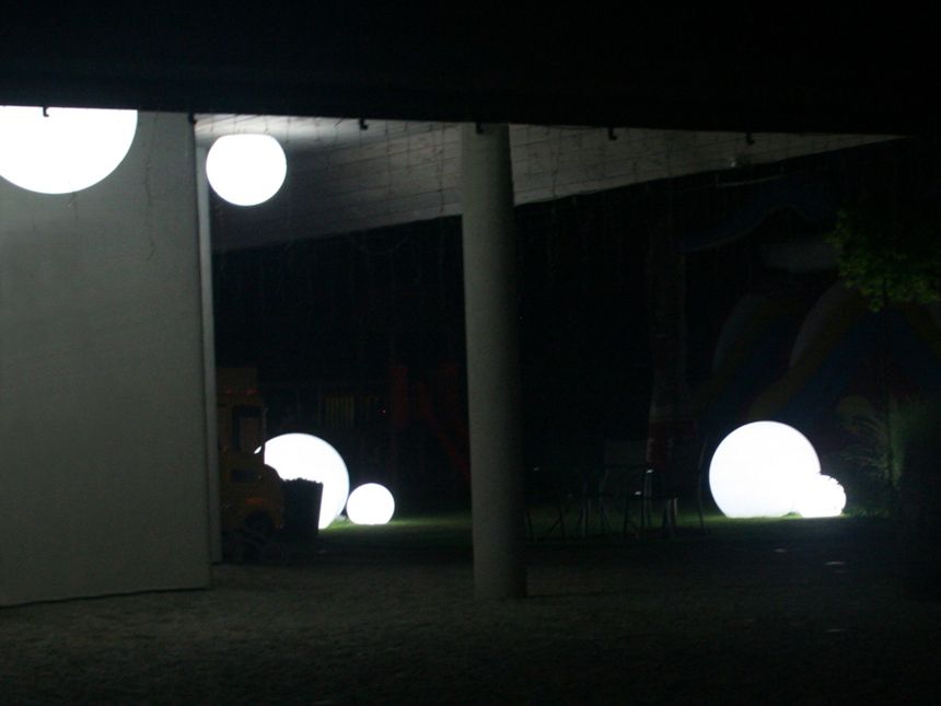 Kula podświetlana, lampa ogrodowa BALUX 30 cm - 5W LED, Made in Italy