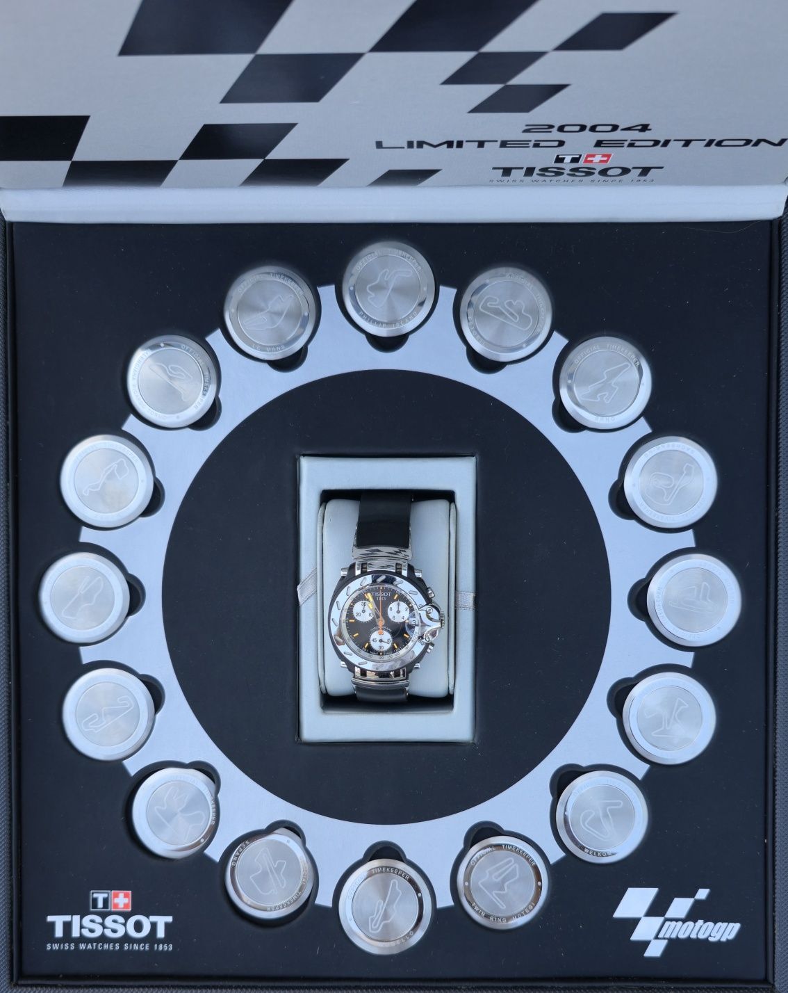 Tissot quartz Serie comemorativa MotoGp 2004