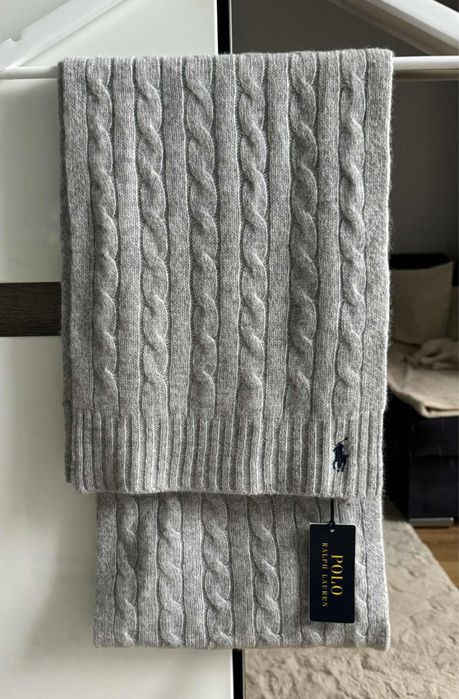 Szalik wełniano kaszmirowy Ralph Lauren