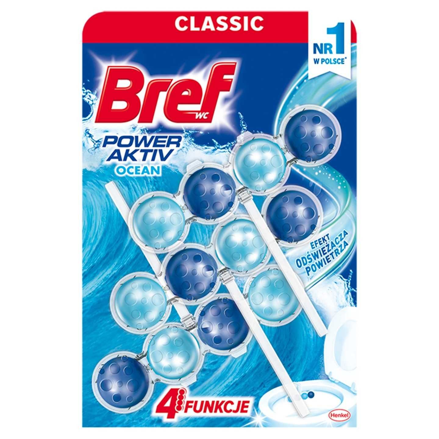 Bref WC Power Aktiv Zawieszka do WC Morska Bryza 3 x 50G