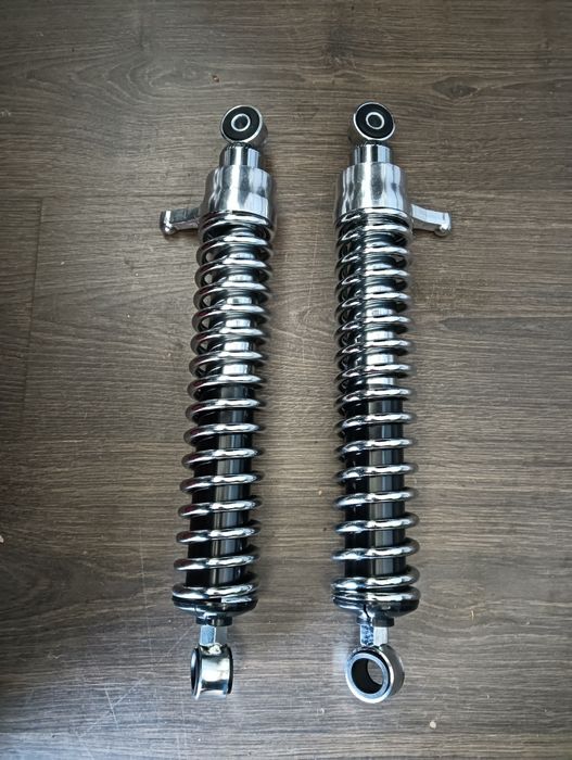 Nowe amortyzatory tył chrom kpl MZ ETZ TS 150 250 - 251