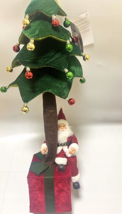 Choinka ozdobna składana Mikołaj Święta Prezent