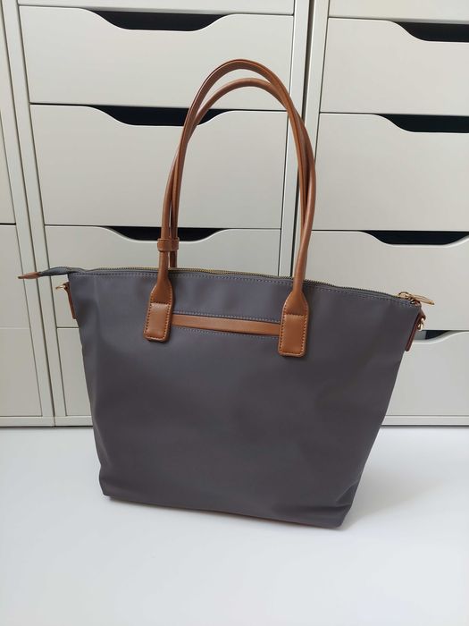 WITTCHEN shopperka szara torebka na ramię z paskiem nylon