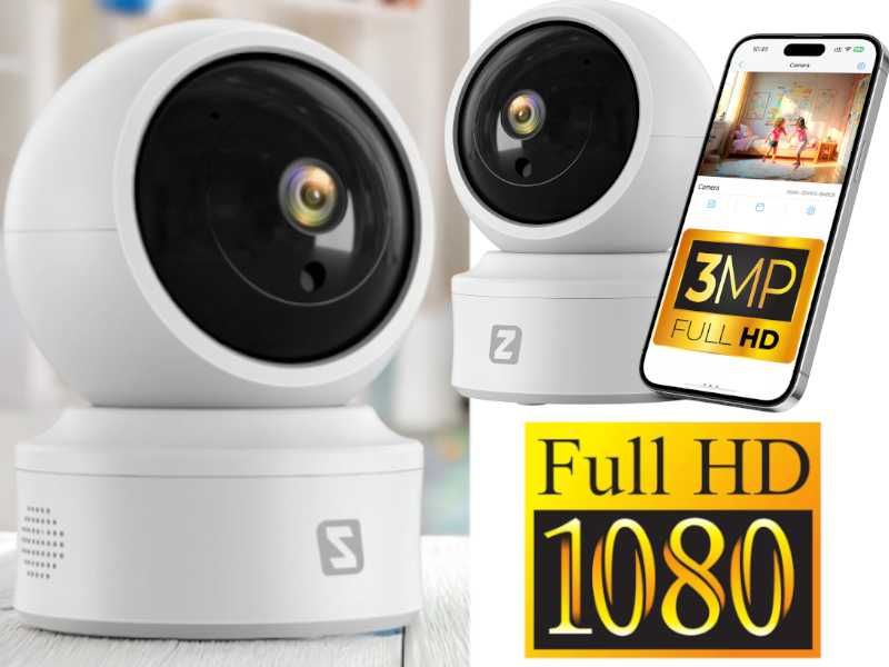 Obrotowa Kamera Wewnętrzna  WiFi Full HD Z Czujnikiem Ruchu Niania