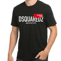 DSQUARED2 T-SHIRT - L - Koszulka męska czarna