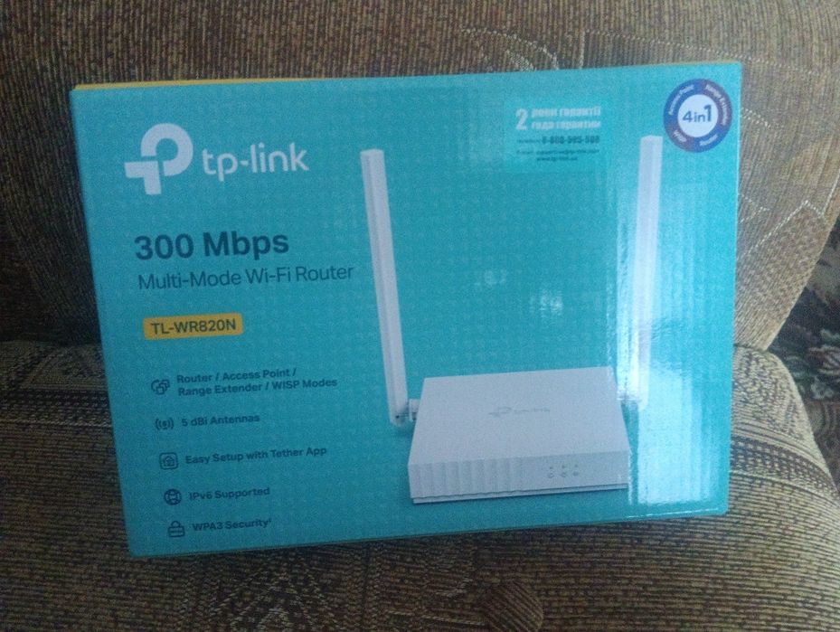 Роутер  tp link tl wr820n
