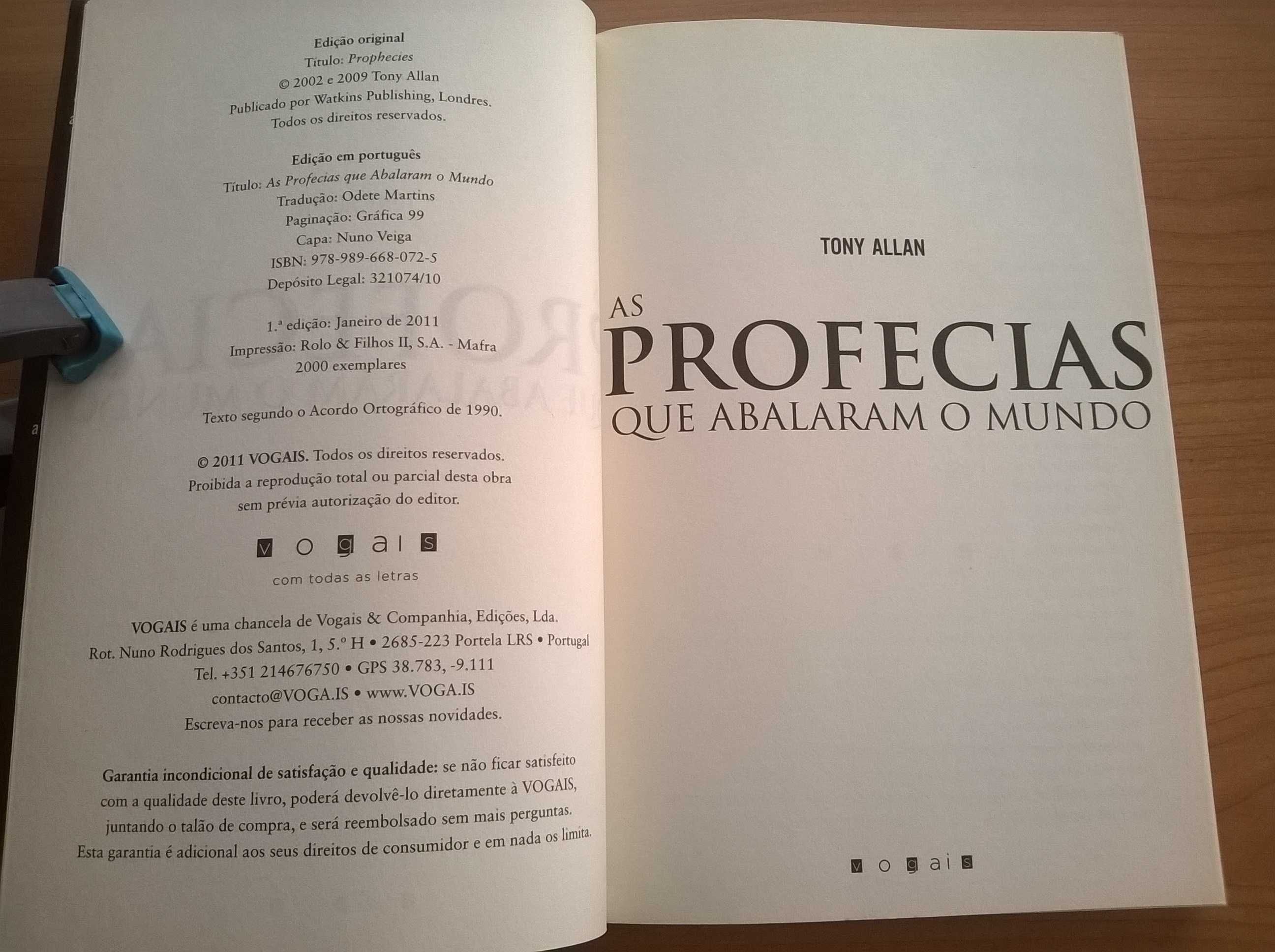 As Profecias que Abalaram o Mundo - Tony Allan