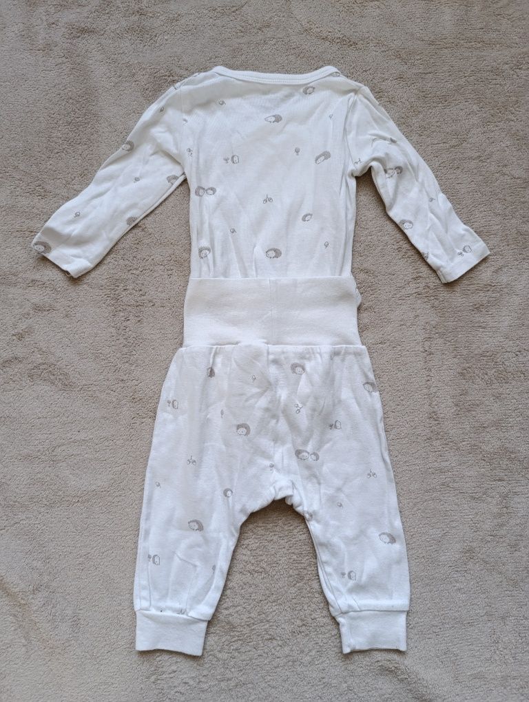 Komplet set body kopertowe i spodenki bawełna H&M rozmiar 68