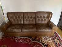 Skórzana sofa do renowacji gratis dwa fotele