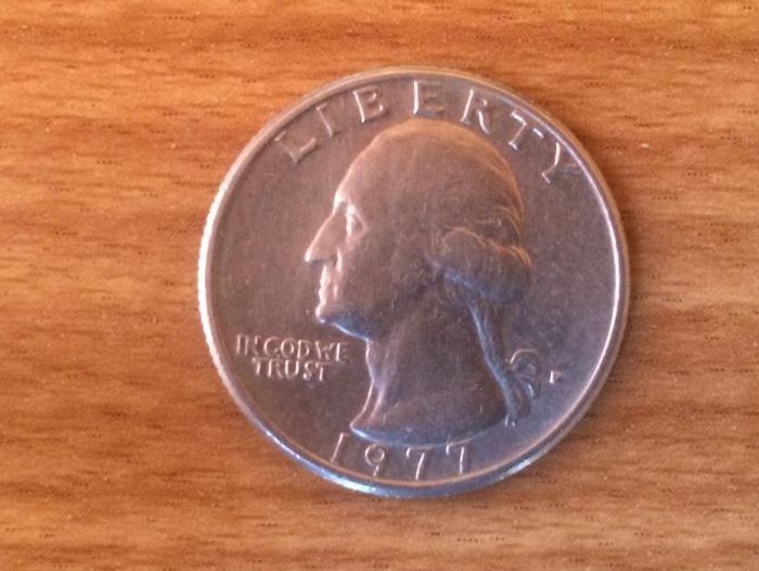 Продам монету перевёртыш liberty quarter dollar 1977