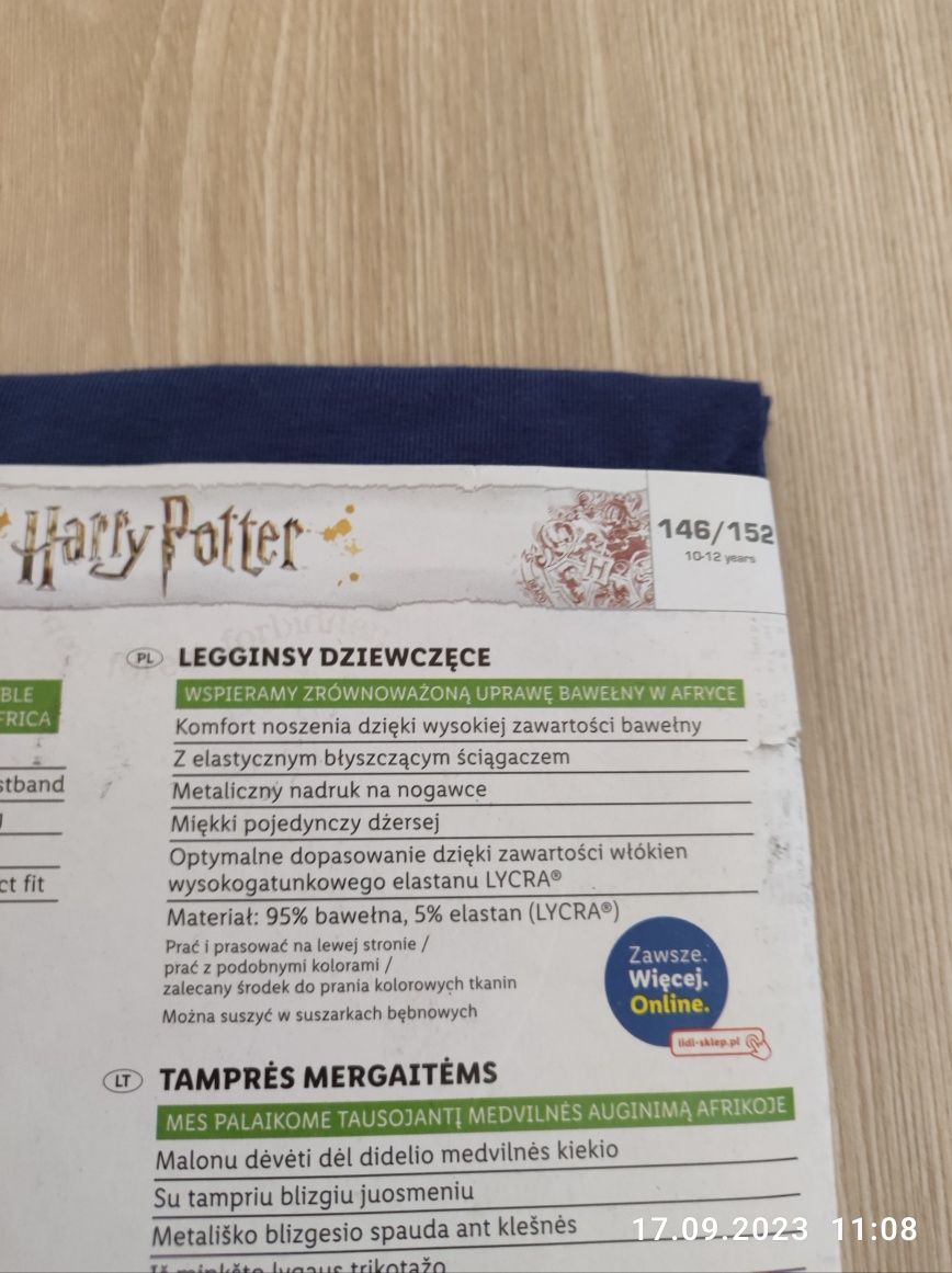 Legginsy r 146/152 Harry Potter