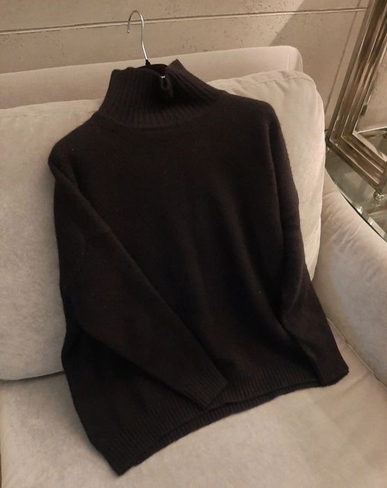 Max Mara polgolf pudelkowy Borgia czarny klasyk wełniany