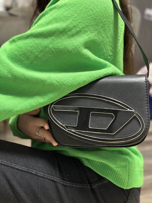 Сумка жіноча клатч в стилі Diesel Дизель чорна