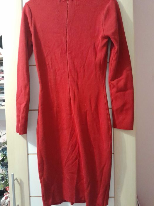 Sukienka Sweter czerwona