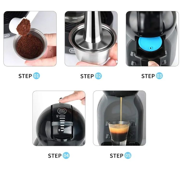 2 cápsulas reutilizáveis inox Dolce Gusto