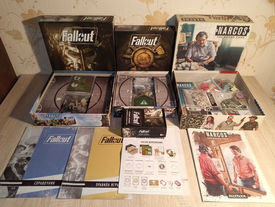 Настольная игра Fallout + все дополнения
