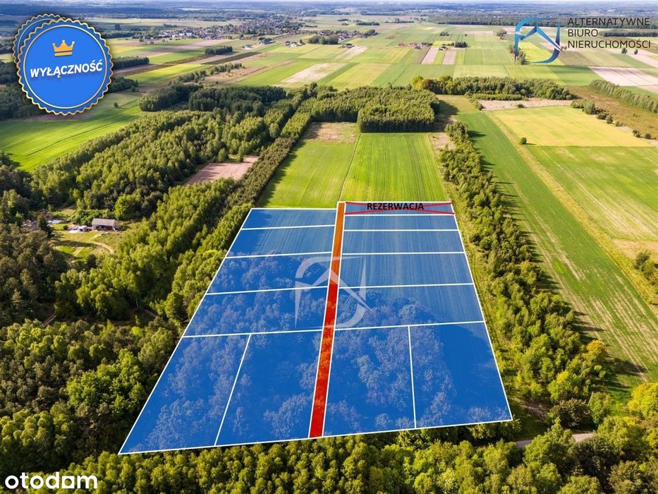 Działki budowlane w leśnej okolicy- Tarło