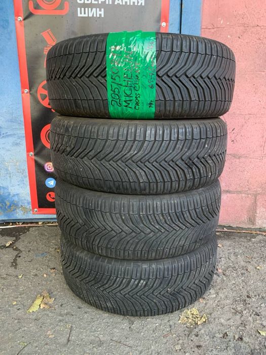 205 50 17 michelin cross klimat 4 штуки протектор 90% и 80%