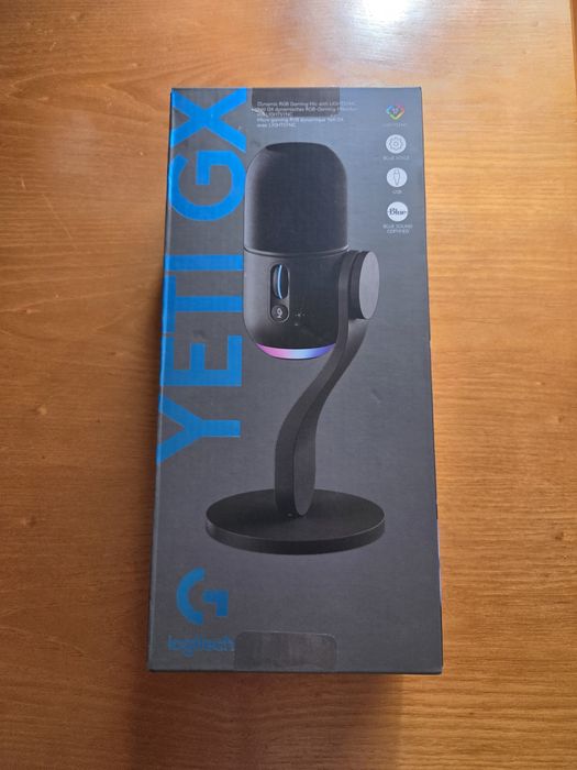 Microfone Logitech Novo mod. G yeti -RGB preto garantia