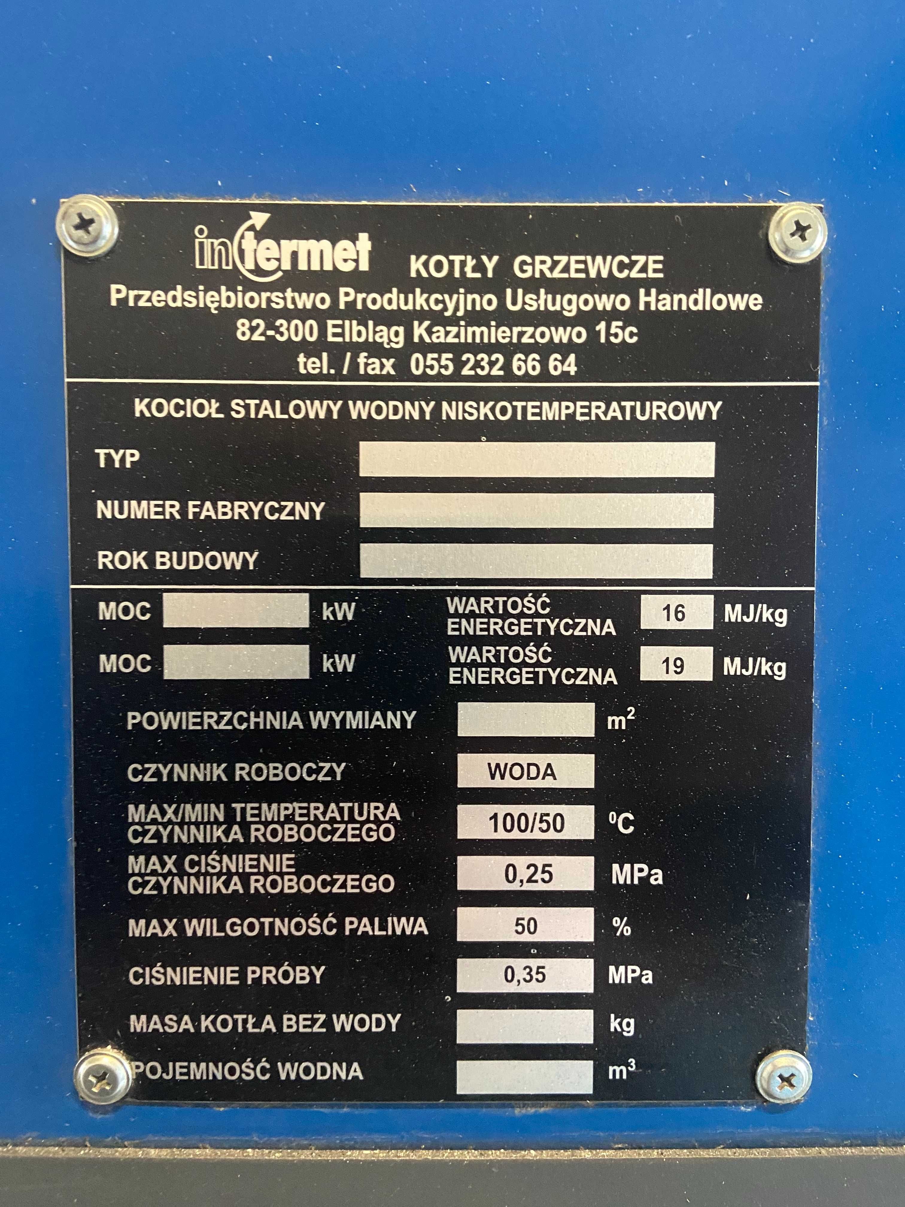 Piec Intermet Ekomat II 500kW