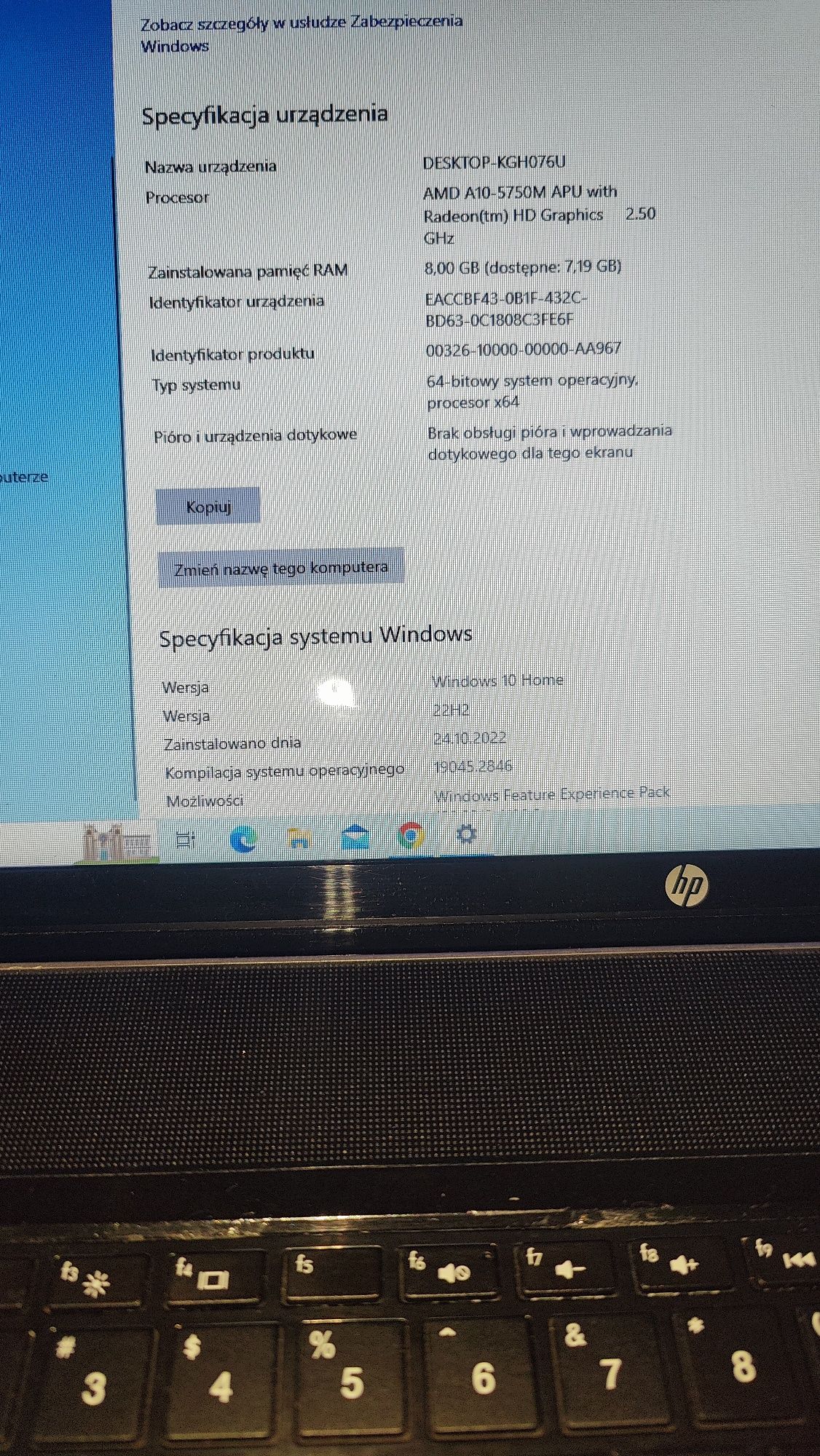 laptop HP 17 calowy