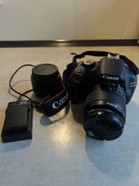 Canon EOS 1200d + obiektyw 18-55 mm  + obiektyw 50mm 1:1,8
