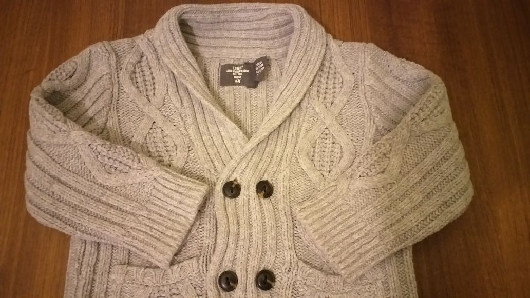 Sweter sweterek rozpinany  H&M r.86