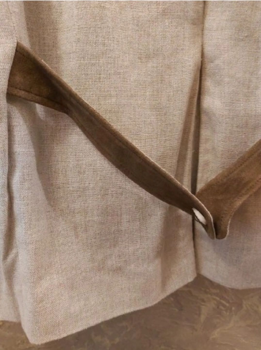 Elegancka lniana niemiecka marynarka myśliwska XL/XXL
