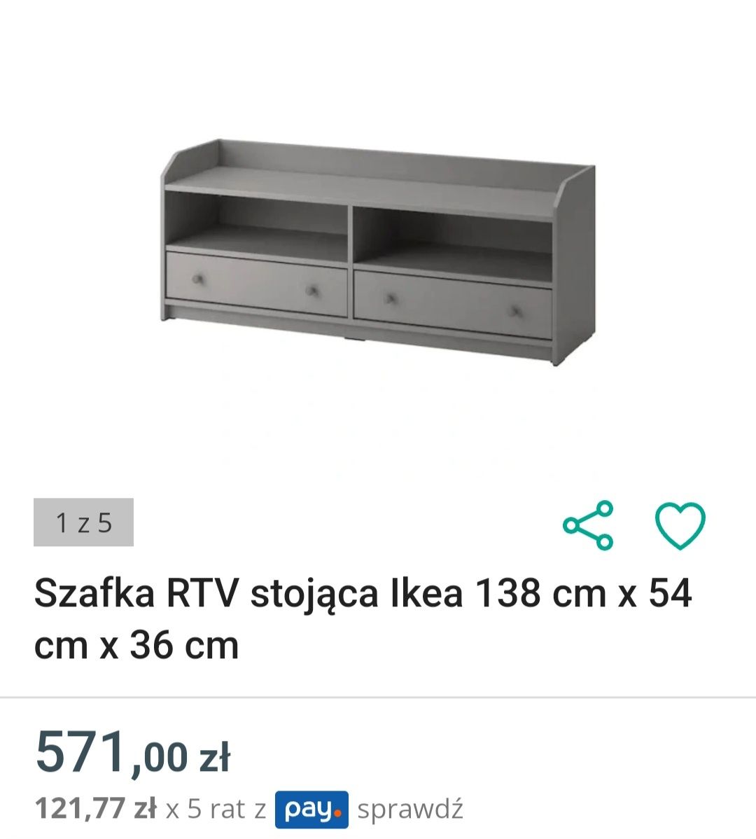 Szafka pod telewizor Ikea nowa