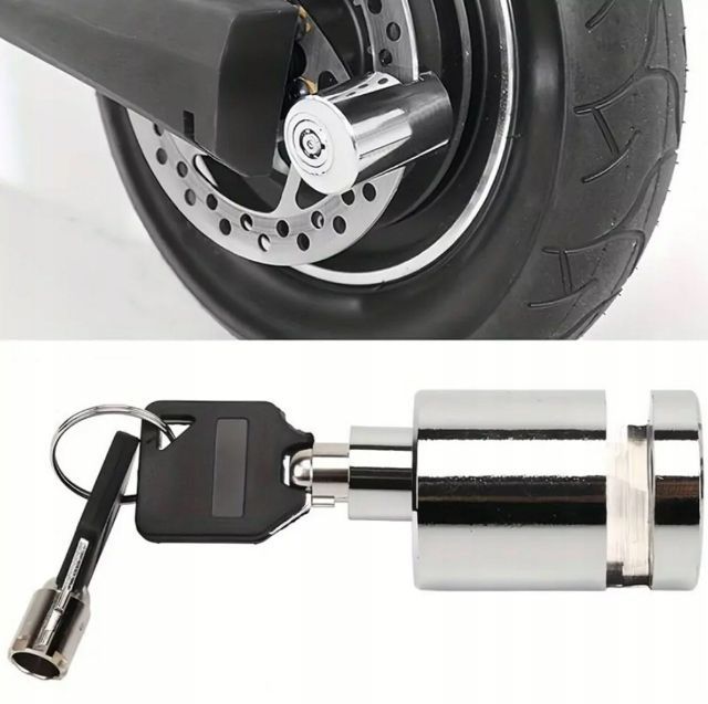 Blokada rowerowa motor skuter na tarczę hamulcową zamek zabezpieczenie